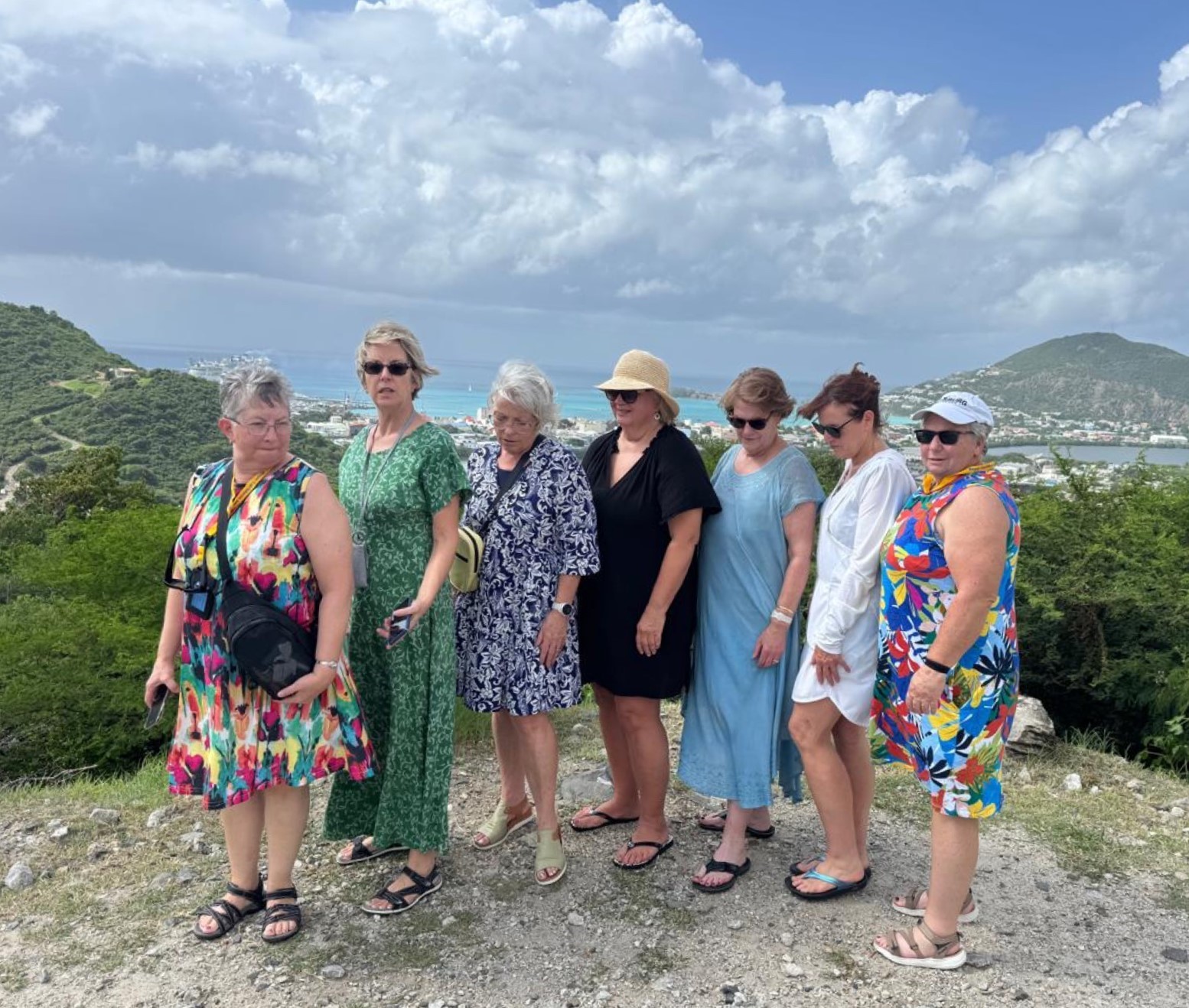 Fort Louis hilltop overlook above Marigot marina in Sint Maarten